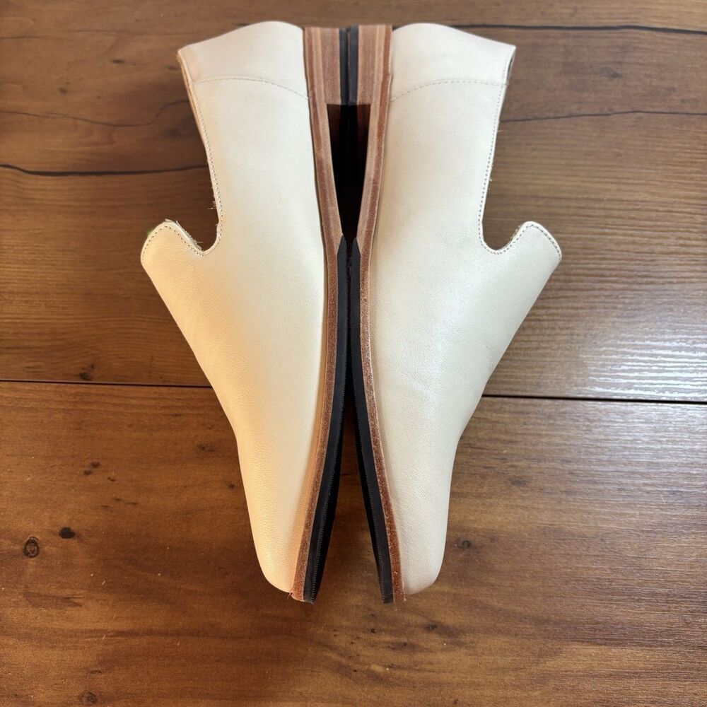 PATINA Portland Leather Premium Pointed Flats Shoes Bone White Women's Size 9.5 - Picture 5 of 10